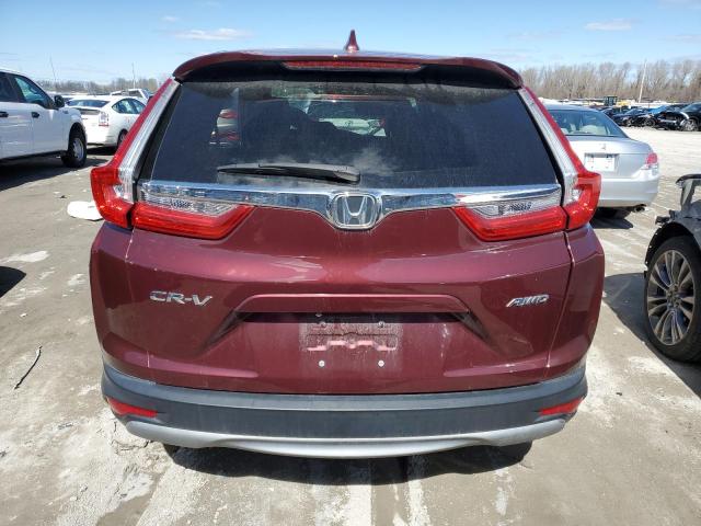 2HKRW2H54KH668536 - 2019 HONDA CR-V EX BURGUNDY photo 6