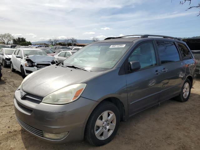 5TDZA22C44S118658 - 2004 TOYOTA SIENNA XLE GRAY photo 1