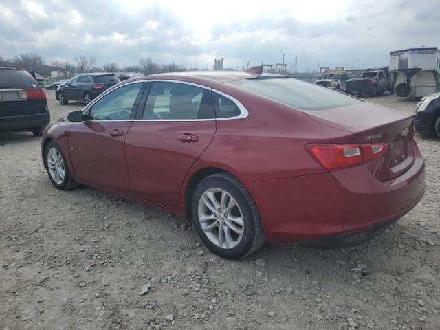 1G1ZD5ST3JF195339 - 2018 CHEVROLET MALIBU LT RED photo 2