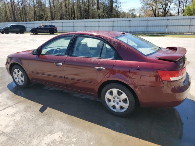 5NPET46C78H340945 - 2008 HYUNDAI SONATA GLS BURGUNDY photo 2