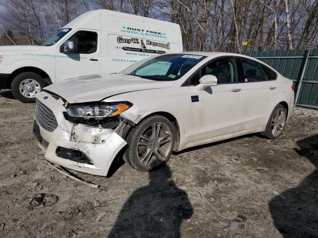 3FA6P0D93ER100850 - 2014 FORD FUSION TITANIUM WHITE photo 1