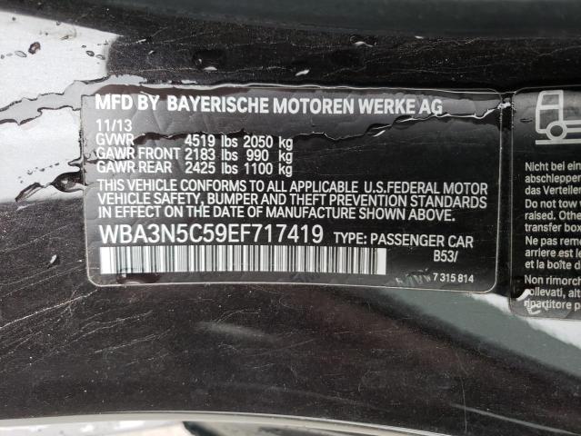 WBA3N5C59EF717419 - 2014 BMW 428 XI BLACK photo 12