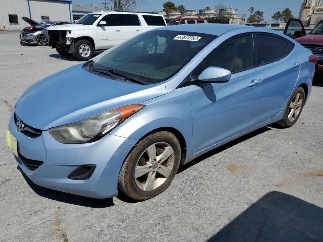 KMHDH4AE1BU164747 - 2011 HYUNDAI ELANTRA GLS BLUE photo 1