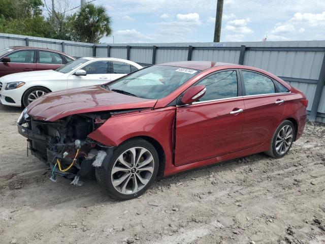 5NPEC4AC7EH815481 - 2014 HYUNDAI SONATA SE RED photo 1