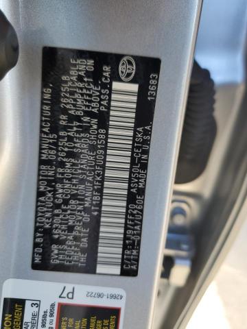 4T1BF1FK3FU091588 - 2015 TOYOTA CAMRY LE SILVER photo 12