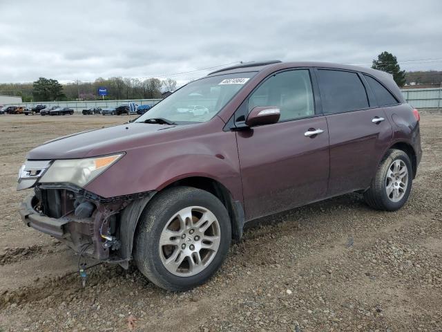 2HNYD286X9H531267 - 2009 ACURA MDX TECHNOLOGY BURGUNDY photo 1