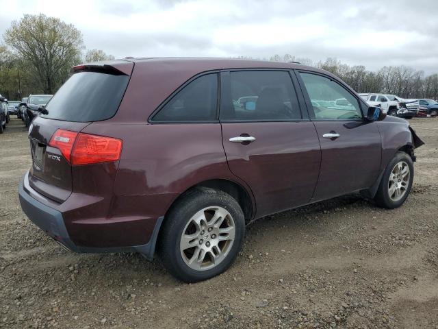 2HNYD286X9H531267 - 2009 ACURA MDX TECHNOLOGY BURGUNDY photo 3