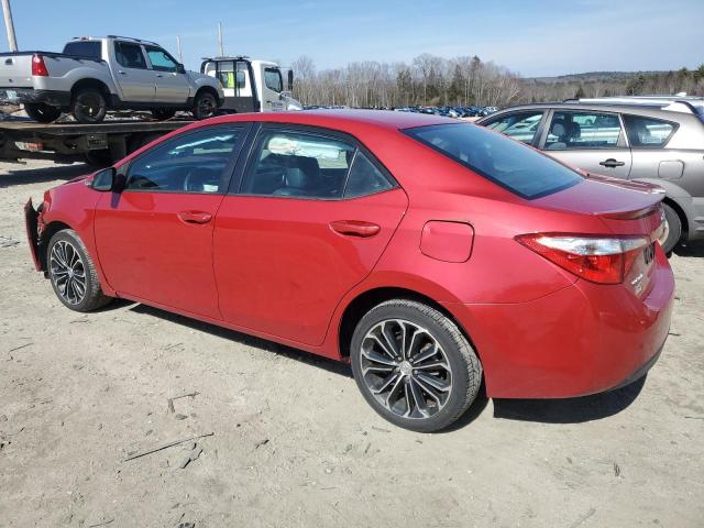 2T1BURHE1EC127368 - 2014 TOYOTA COROLLA L RED photo 2