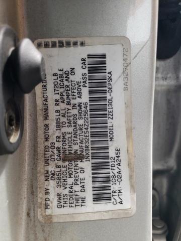 1NXBR32E54Z225646 - 2004 TOYOTA COROLLA CE SILVER photo 13