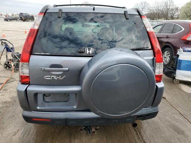 JHLRD78995C052310 - 2005 HONDA CR-V SE GRAY photo 6