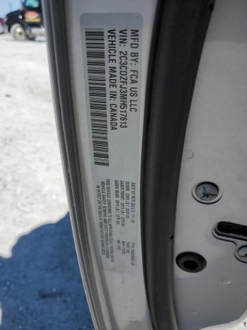 2C3CDZFJ3MH517613 - 2021 DODGE CHALLENGER R/T SCAT PACK GRAY photo 12