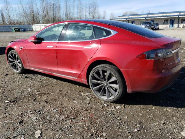 5YJSA1E29HF179366 - 2017 TESLA MODEL S წითელი ფოტო 2