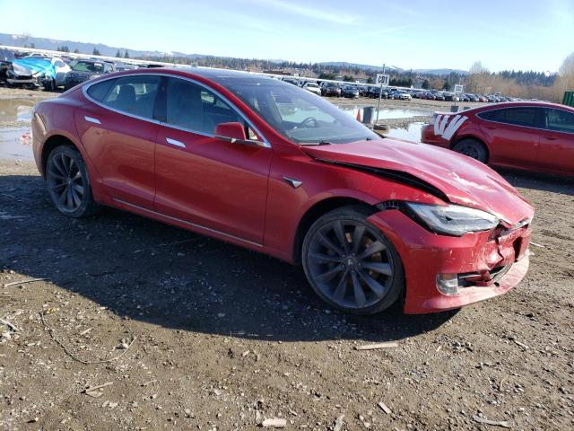 5YJSA1E29HF179366 - 2017 TESLA MODEL S წითელი ფოტო 4