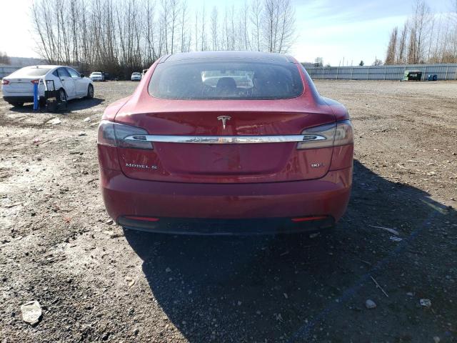 5YJSA1E29HF179366 - 2017 TESLA MODEL S წითელი ფოტო 6