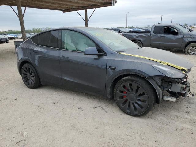 7SAYGDEF8NF405053 - 2022 TESLA MODEL Y GRAY photo 4