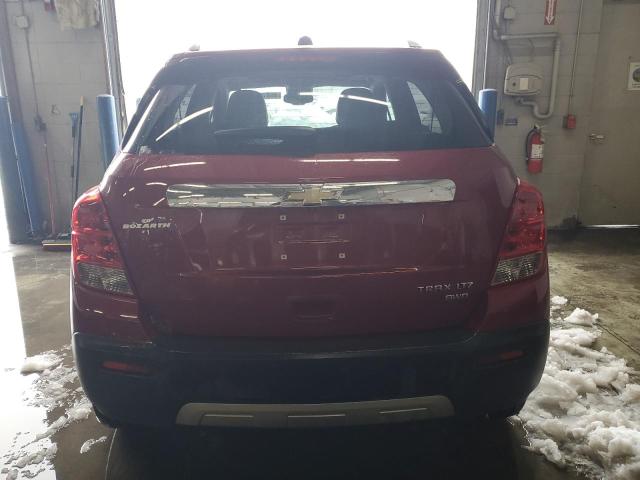 KL7CJTSB9FB260286 - 2015 CHEVROLET TRAX LTZ RED photo 6