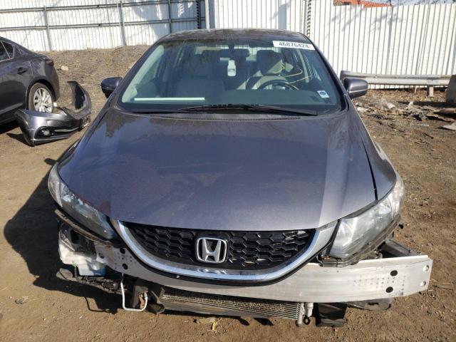 19XFB2F9XFE227489 - 2015 HONDA CIVIC EXL GRAY photo 5