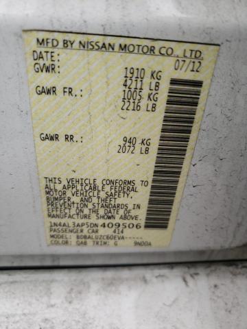 1N4AL3AP5DN409506 - 2013 NISSAN ALTIMA 2.5 WHITE photo 12