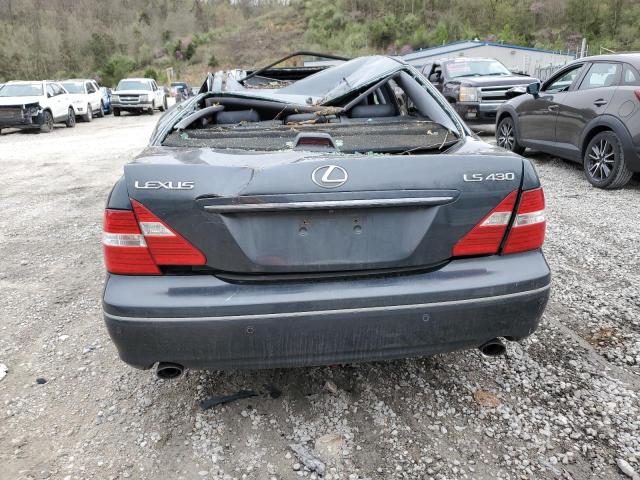 JTHBN36F740173624 - 2004 LEXUS LS 430 CHARCOAL photo 6