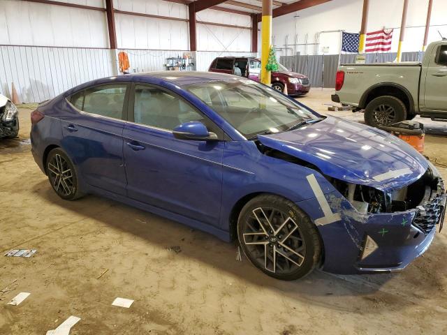 KMHD04LB7KU888145 - 2019 HYUNDAI ELANTRA SPORT BLUE photo 4