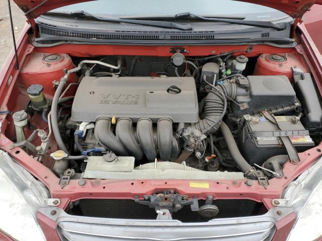 2T1BR32E73C024220 - 2003 TOYOTA COROLLA CE RED photo 11