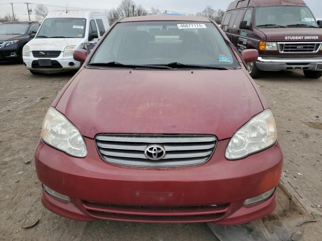 2T1BR32E73C024220 - 2003 TOYOTA COROLLA CE RED photo 5