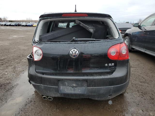 WVWDA71K09W135836 - 2009 VOLKSWAGEN RABBIT BLACK photo 6