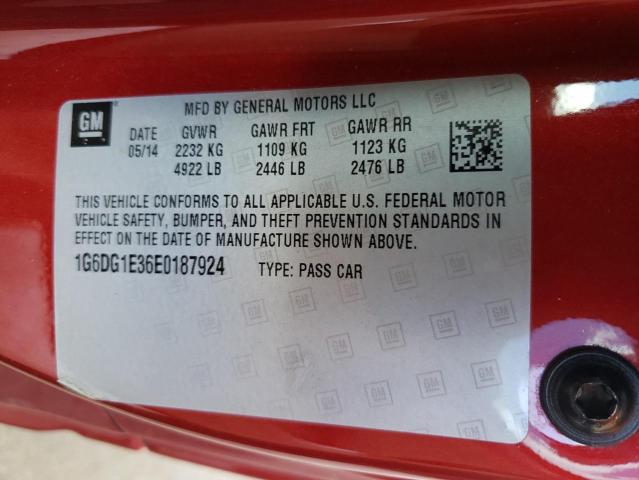1G6DG1E36E0187924 - 2014 CADILLAC CTS PERFORMANCE COLLECTION Kırmızı fotoğraf 13
