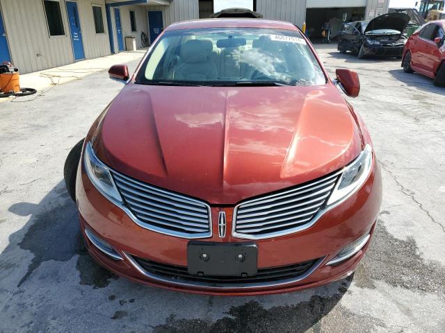 3LN6L2LU5ER803465 - 2014 LINCOLN MKZ HYBRID BURGUNDY photo 5