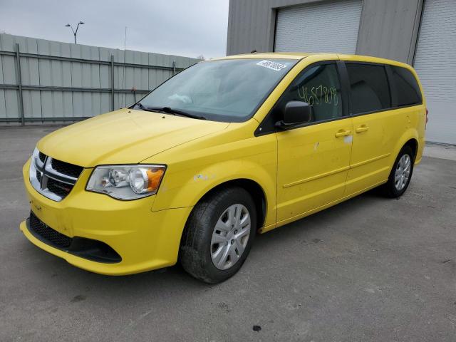 2C4RDGBGXER321801 - 2014 DODGE GRAND CARA SE YELLOW photo 1