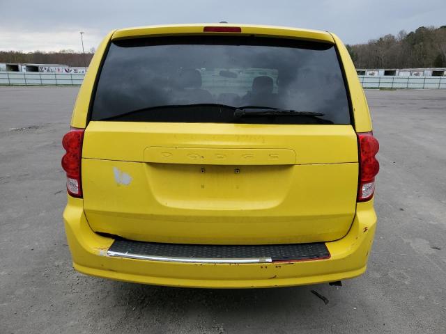 2C4RDGBGXER321801 - 2014 DODGE GRAND CARA SE YELLOW photo 6