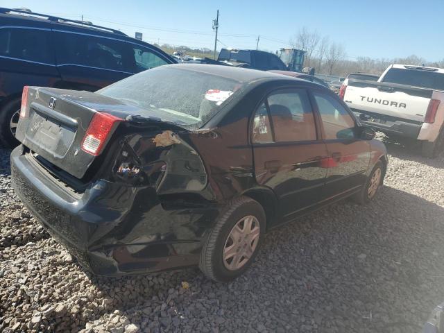 2HGES16355H583564 - 2005 HONDA CIVIC DX VP შავი ფოტო 3