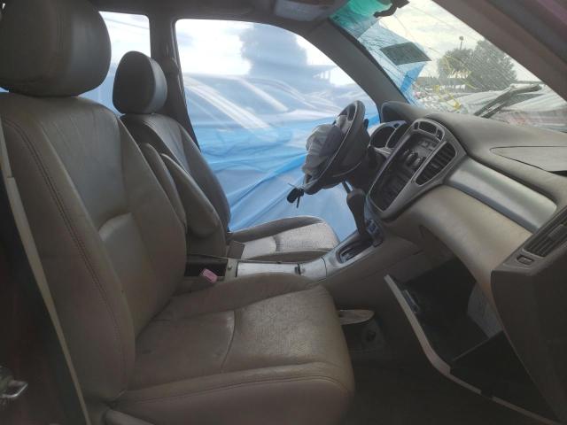 JTEGD21A040084148 - 2004 TOYOTA HIGHLANDER BURGUNDY photo 5