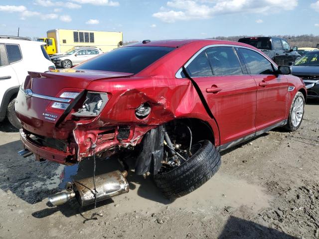 1FAHP2F86EG160850 - 2014 FORD TAURUS LIMITED RED photo 3