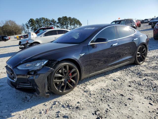 5YJSA1H15EFP29340 - 2014 TESLA MODEL S GRAY photo 1