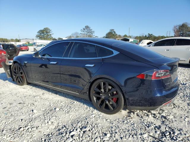 5YJSA1H15EFP29340 - 2014 TESLA MODEL S GRAY photo 2