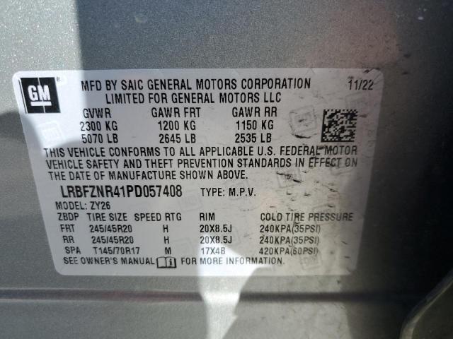 LRBFZNR41PD057408 - 2023 BUICK ENVISION ESSENCE SILVER photo 12