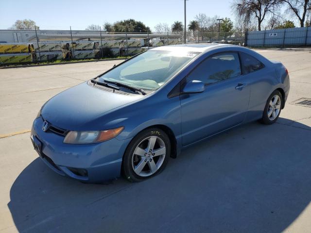 2HGFG12968H538590 - 2008 HONDA CIVIC EXL BLUE photo 1