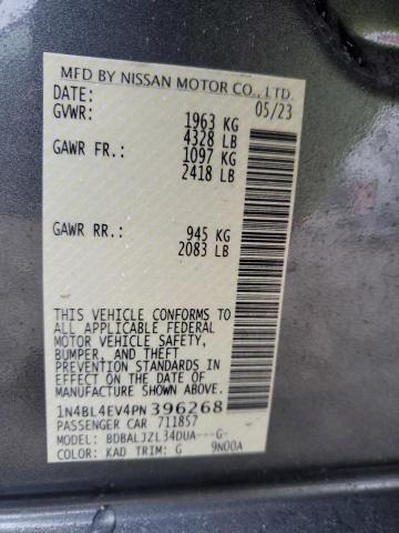 1N4BL4EV4PN396268 - 2023 NISSAN ALTIMA SL GRAY photo 13