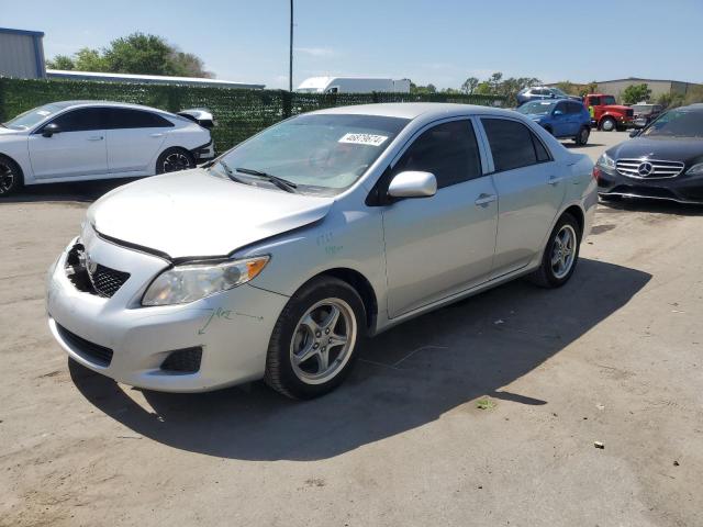 1NXBU4EE3AZ220215 - 2010 TOYOTA COROLLA BASE SILVER photo 1