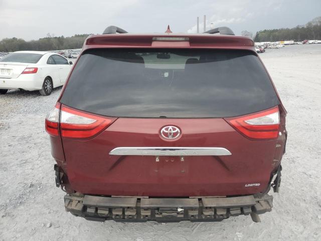 5TDYK3DC9FS545980 - 2015 TOYOTA SIENNA XLE BURGUNDY photo 6