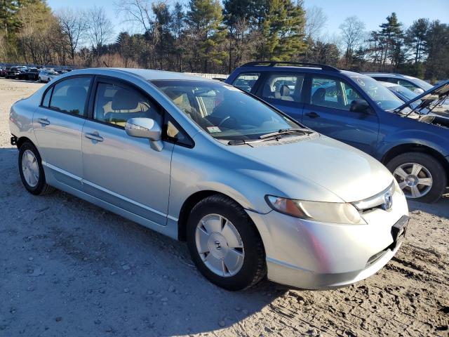 JHMFA36287S031088 - 2007 HONDA CIVIC HYBRID BLUE photo 4