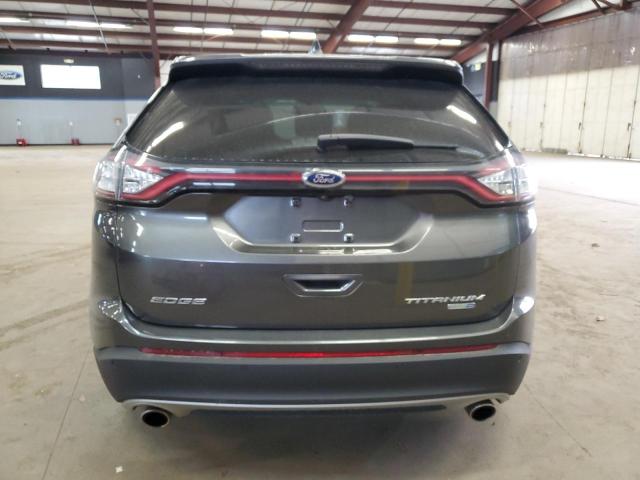 2FMTK4K93FBB51010 - 2015 FORD EDGE TITANIUM GRAY photo 6