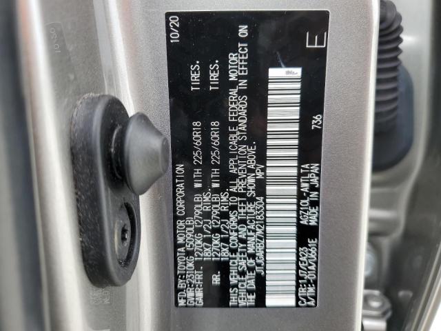 JTJGARBZ7M2183304 - 2021 LEXUS NX 300 BASE 银色 照片 14