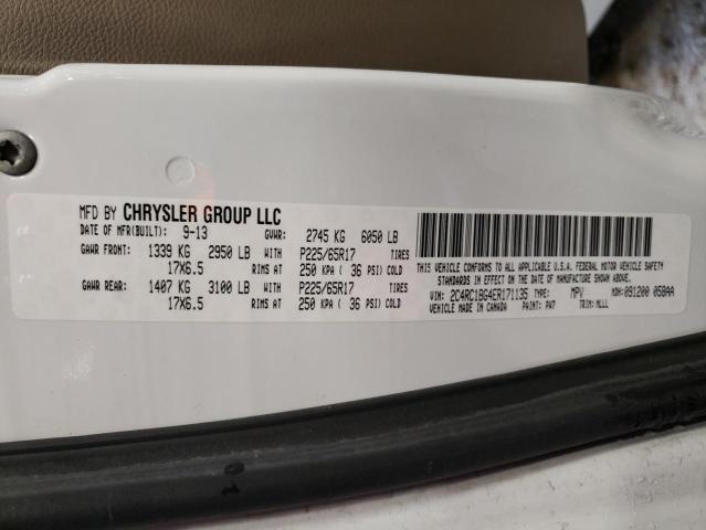 2C4RC1BG4ER171135 - 2014 CHRYSLER TOWN & COU TOURING 白色 照片 13