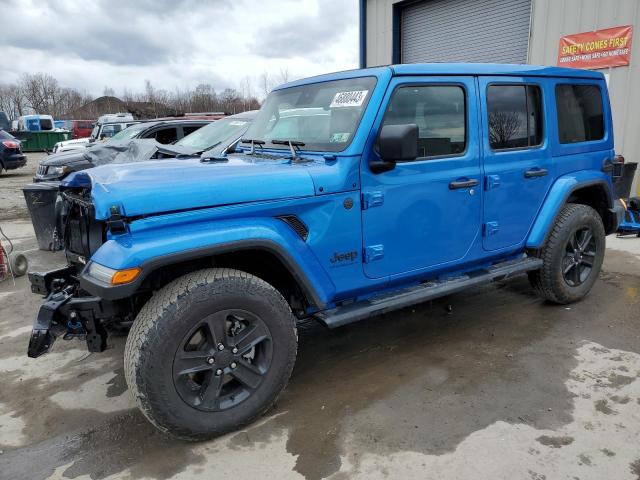 1C4HJXEG5PW627833 - 2023 JEEP WRANGLER SAHARA BLUE photo 1