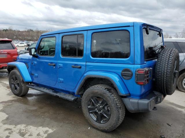 1C4HJXEG5PW627833 - 2023 JEEP WRANGLER SAHARA BLUE photo 2