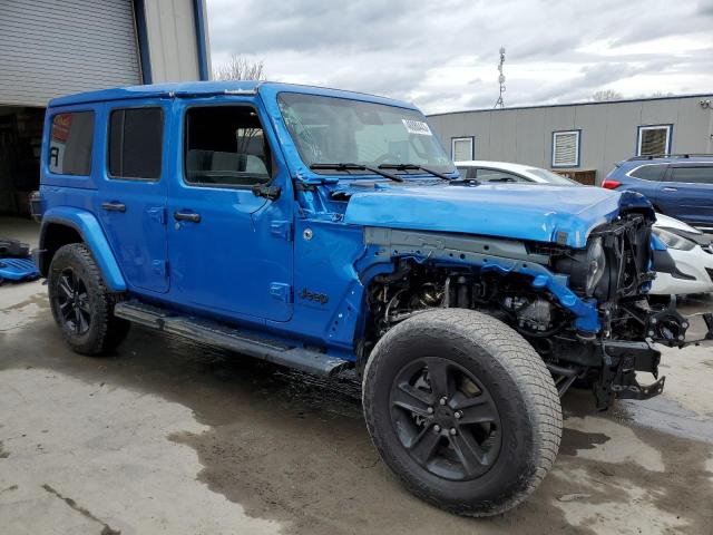 1C4HJXEG5PW627833 - 2023 JEEP WRANGLER SAHARA BLUE photo 4