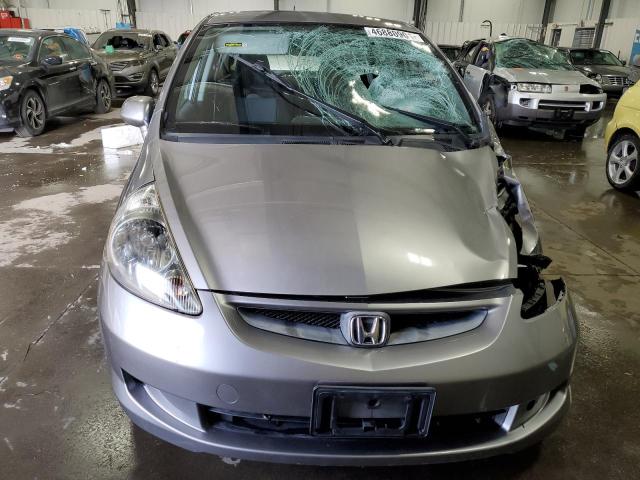 JHMGD37488S073967 - 2008 HONDA FIT SILVER photo 5