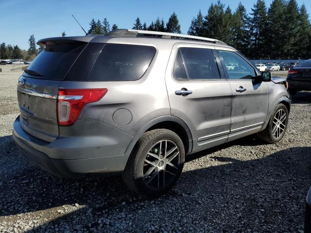 1FMHK8F89CGA01907 - 2012 FORD EXPLORER LIMITED GRAY photo 3